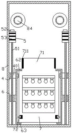 Waterproof detection device capable of selecting and replacing LED lamp brackets