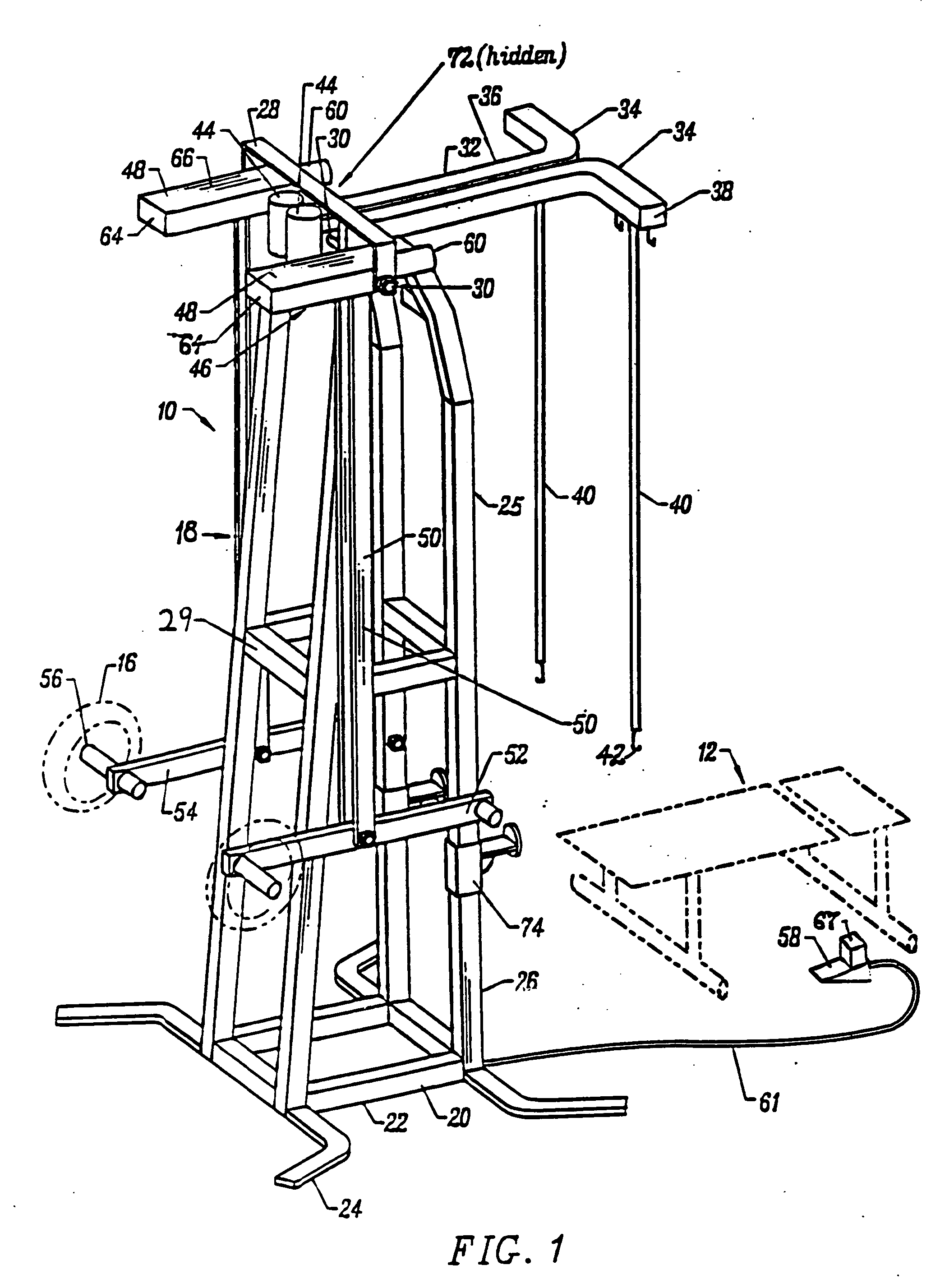 Mechanical weightlifting machine