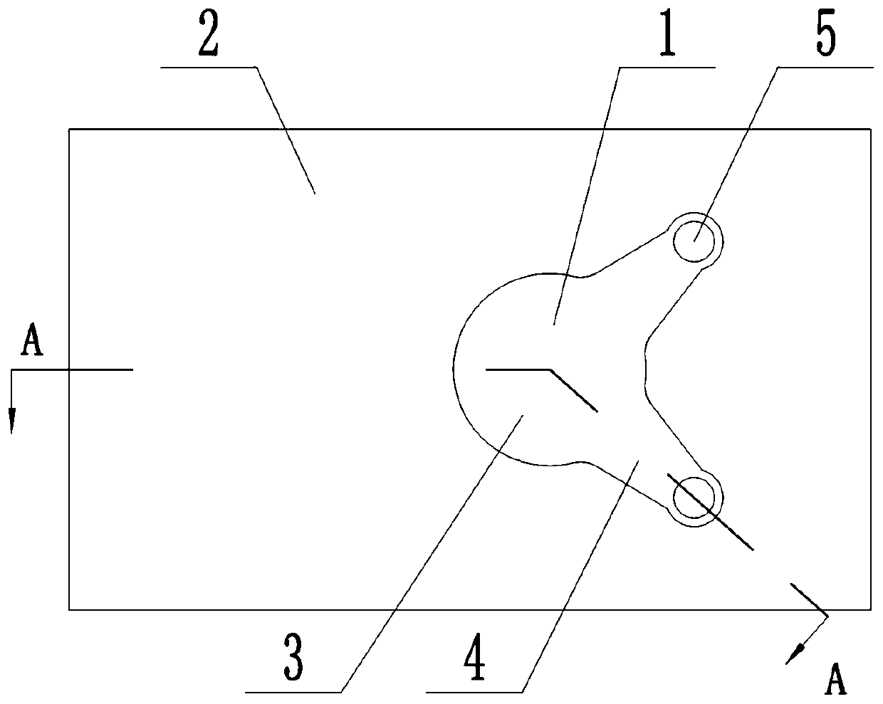 Edging blind riser for casting