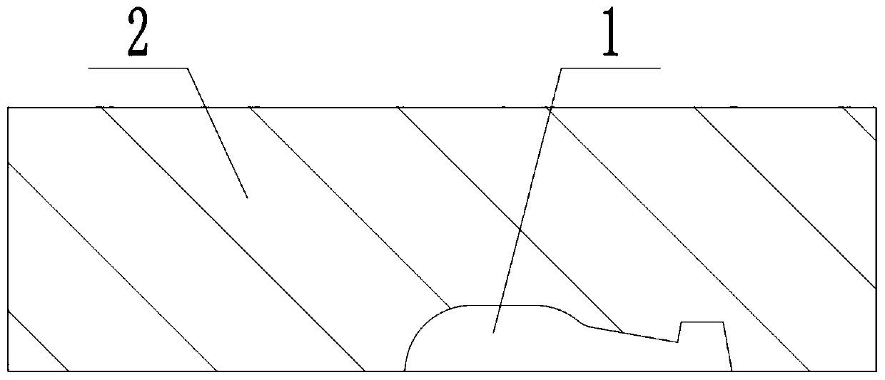 Edging blind riser for casting