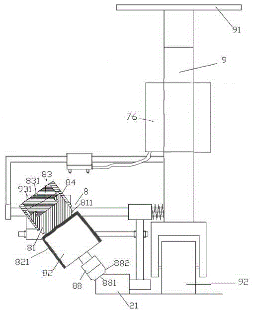 Trimming device for curbstone on garden road and capable of reducing dust and using method of trimming device