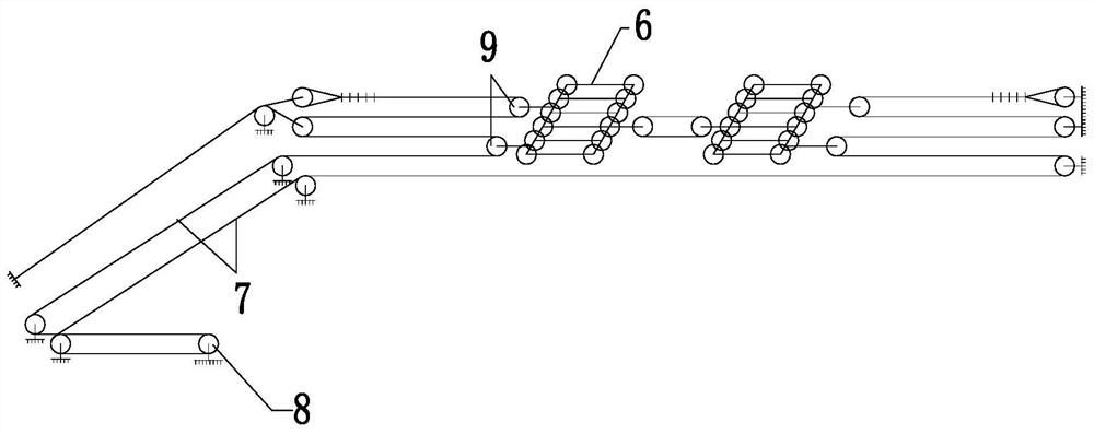 Cable penetrating method for single-tower cable hoisting