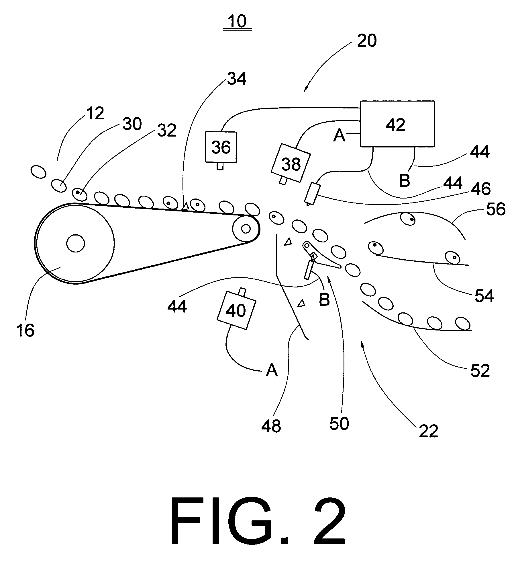 Sorting apparatus and method utilizing a mechanical diverter
