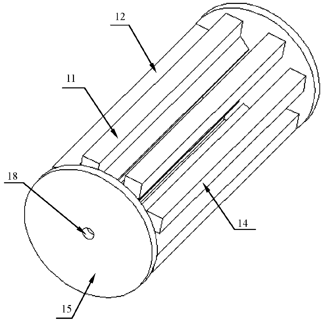 Asymmetric triangular electrode structure ion trap