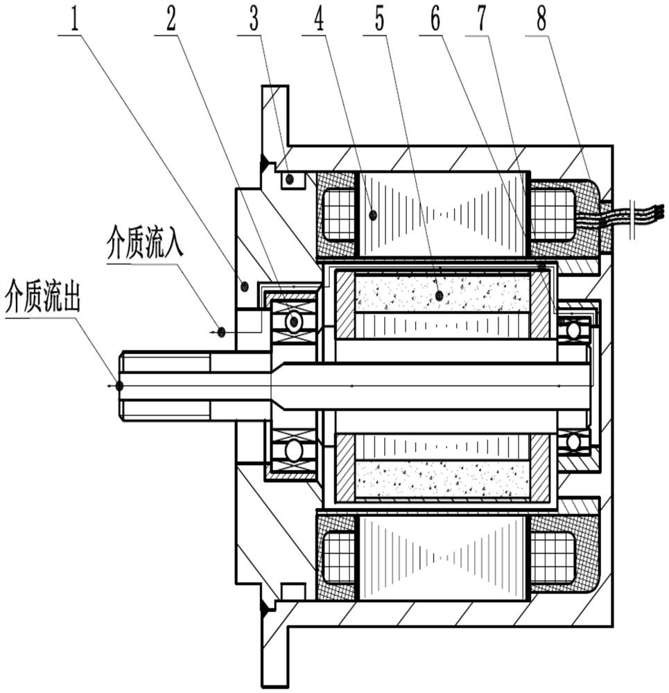 Micro permanent magnet motor for liquid cooling pump