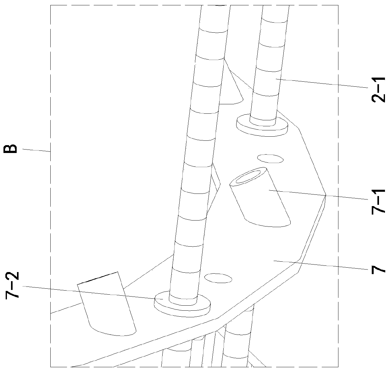 Heat exchange and cooling device of smelting furnace and operation method thereof