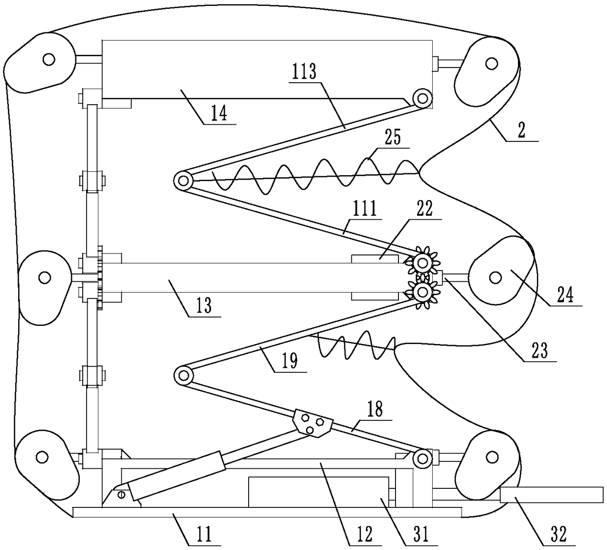 Telescopic type rock climbing training device