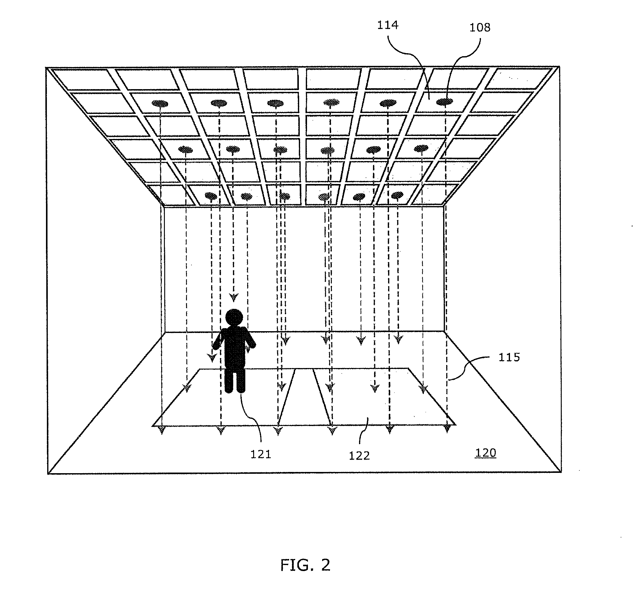 Sensory lighting system and method for characterizing an illumination space