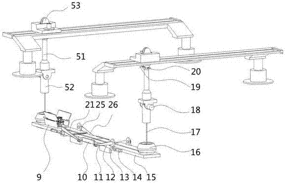 Bridge bottom surface coating device and construction method thereof