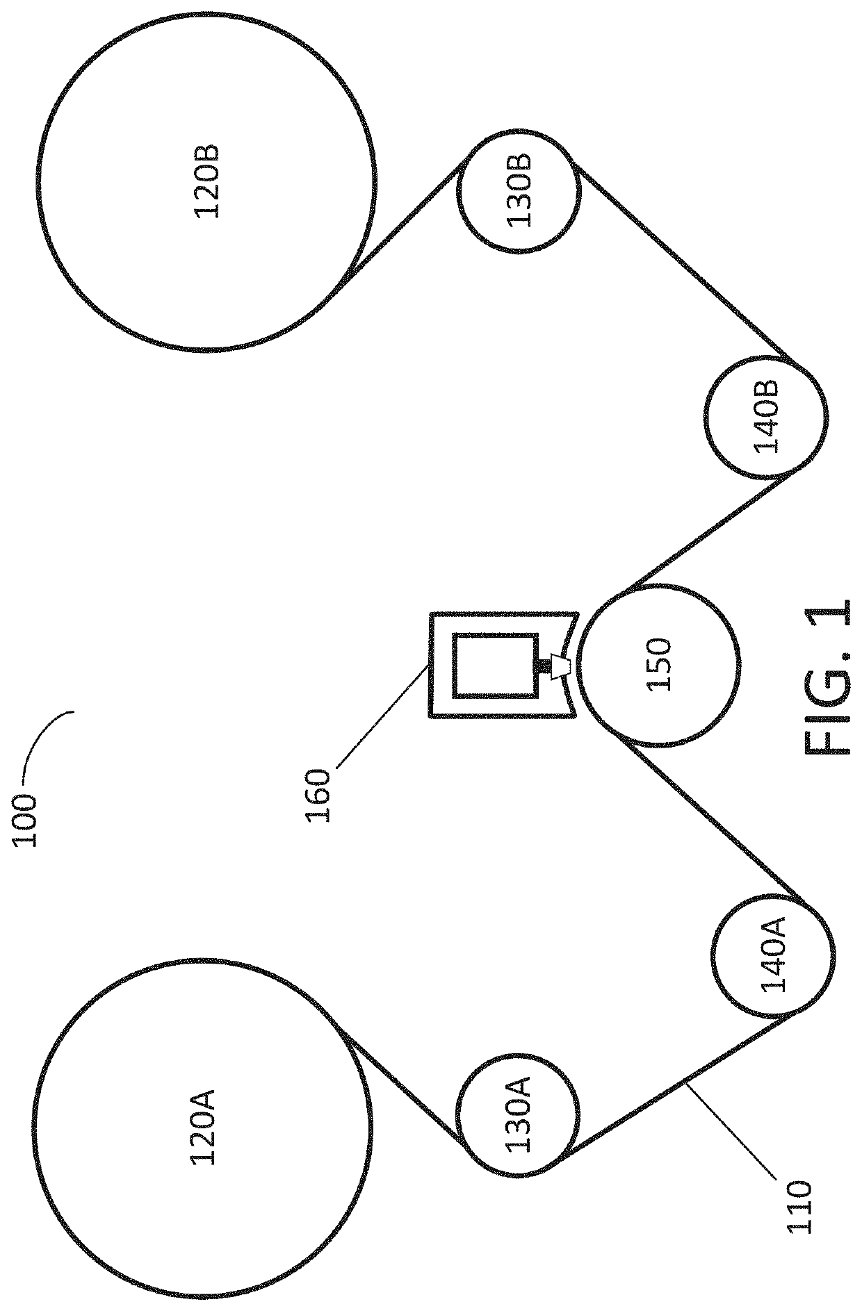 Active spacing control for contactless tape recording