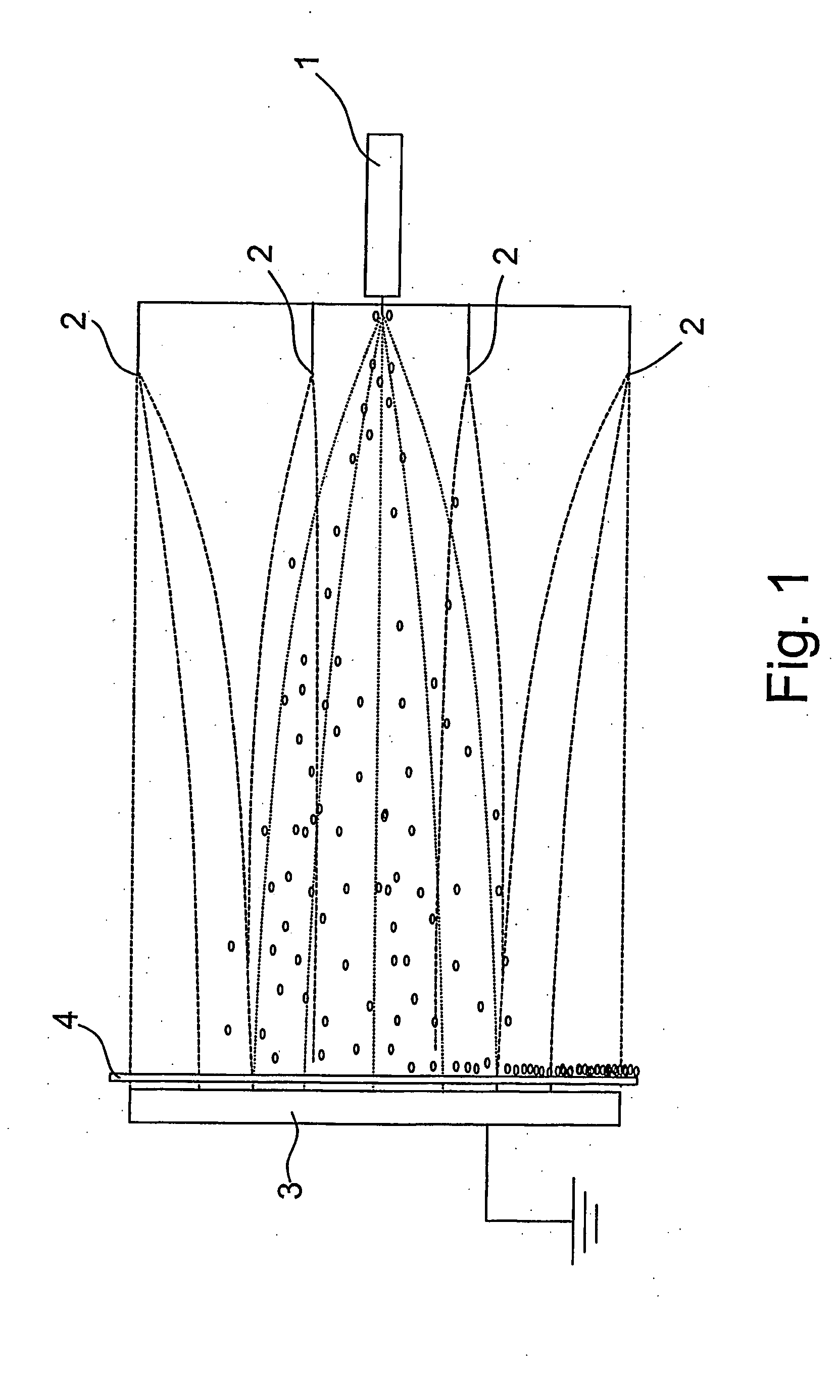 Method for treating powdery particles