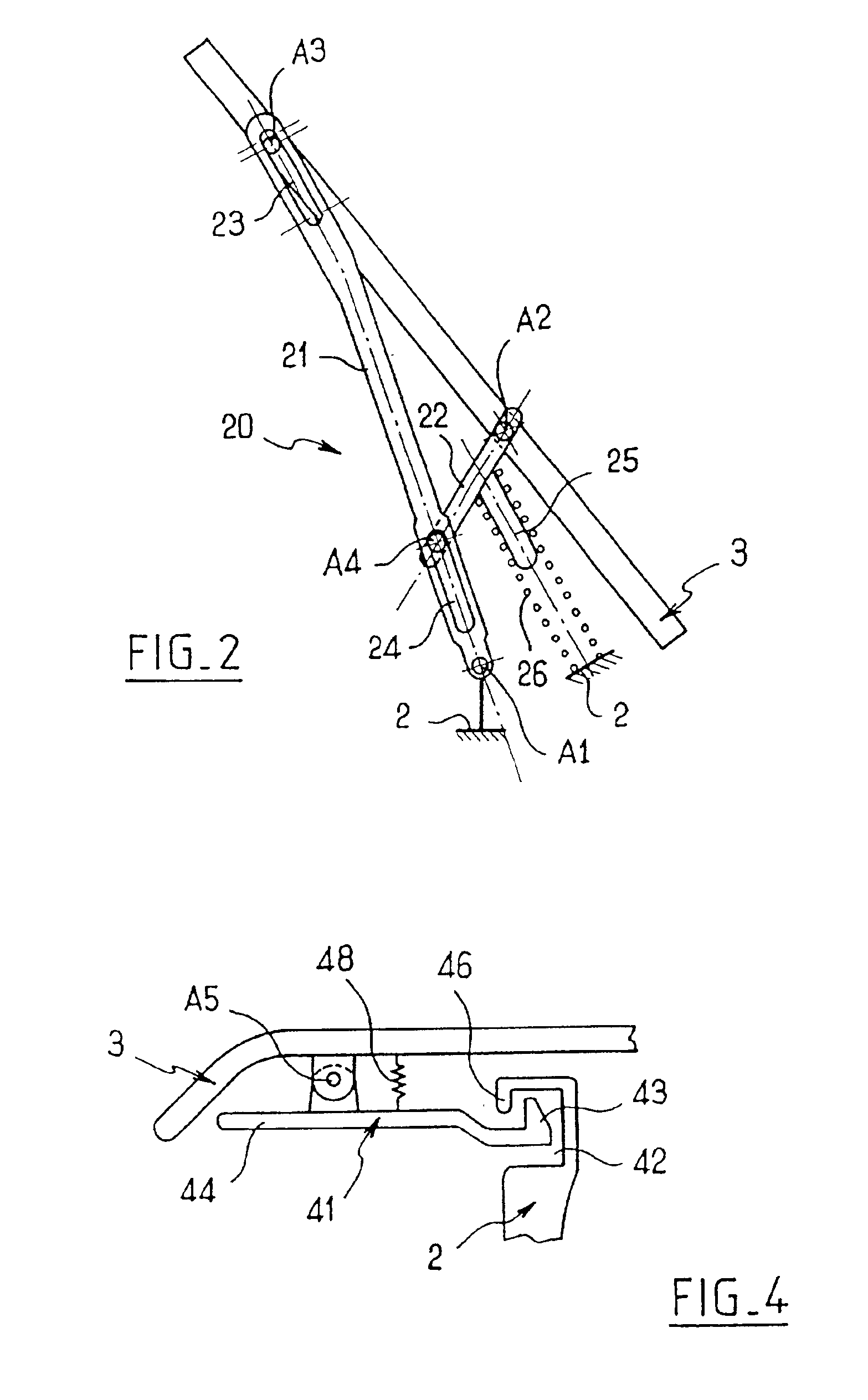 Automobile vehicle including associated body parts with reduced clearance