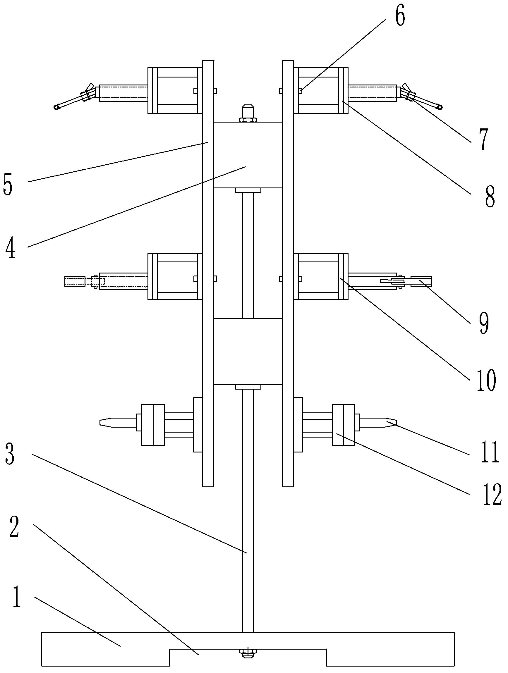 Rotation type steering column sub-packing platform