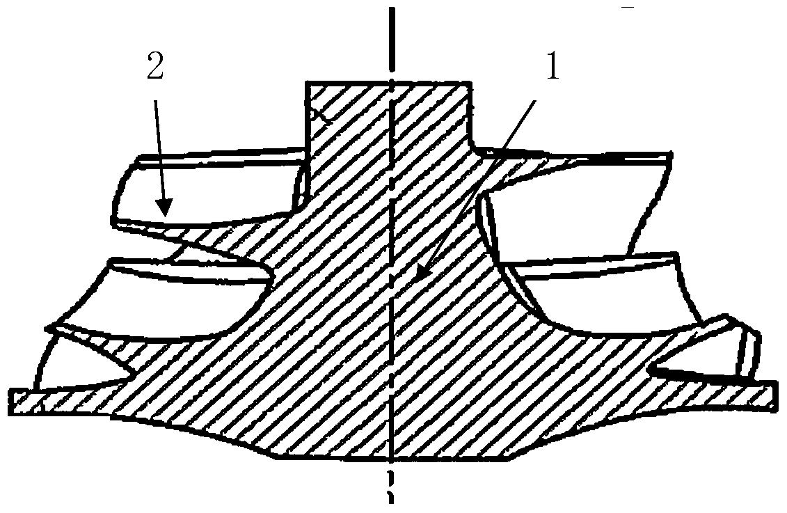 A semi-solid die-casting method for impeller of turbocharger