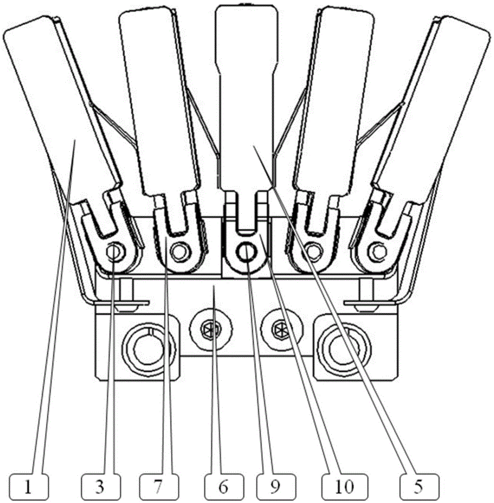 Finger probe unit of floating magnetic flux leakage detection device in pipeline