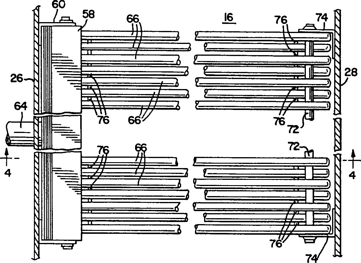 Circulating device for sealed pipeline cooling tower