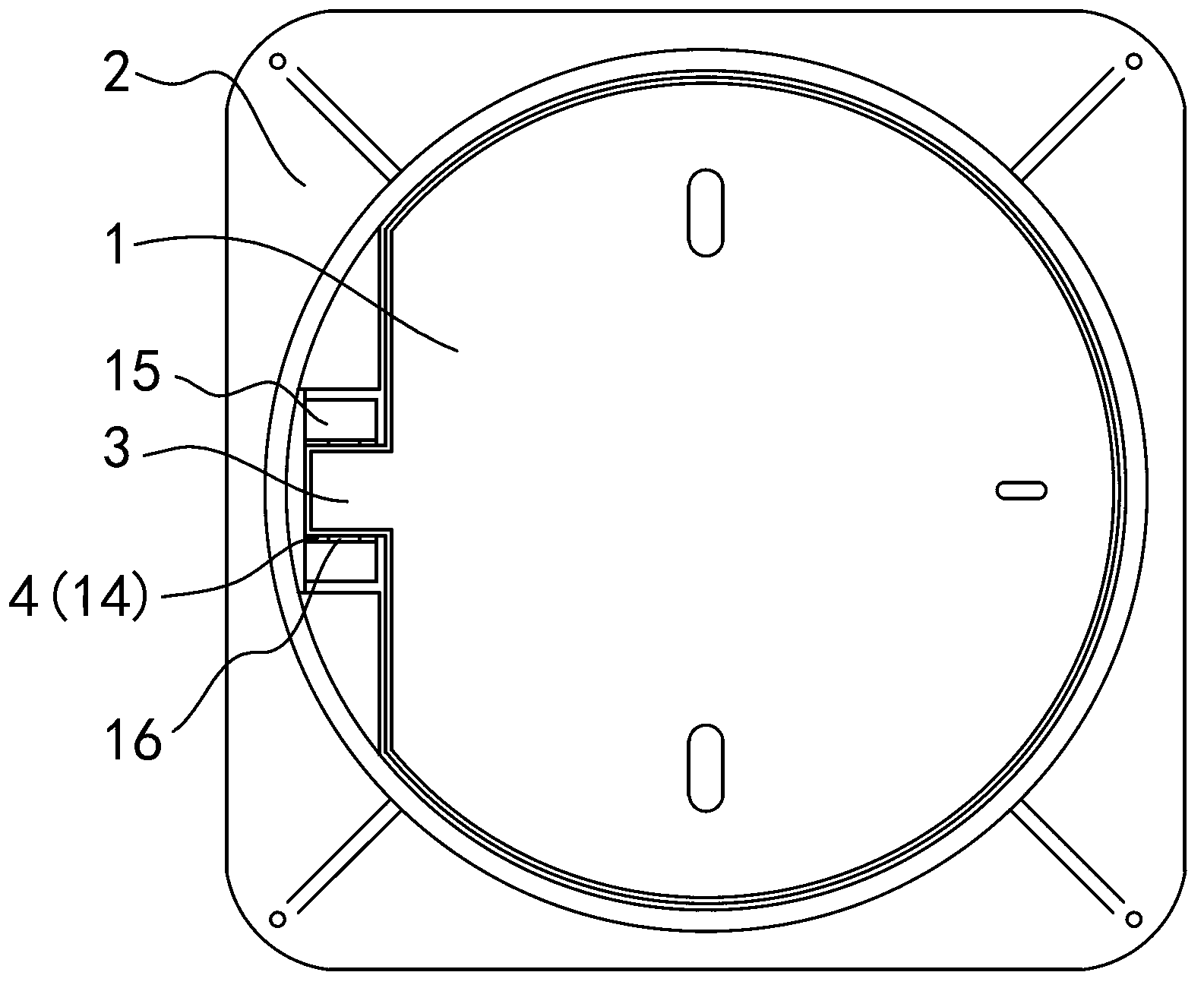 Anti-theft safe water-draining inspection-well cover