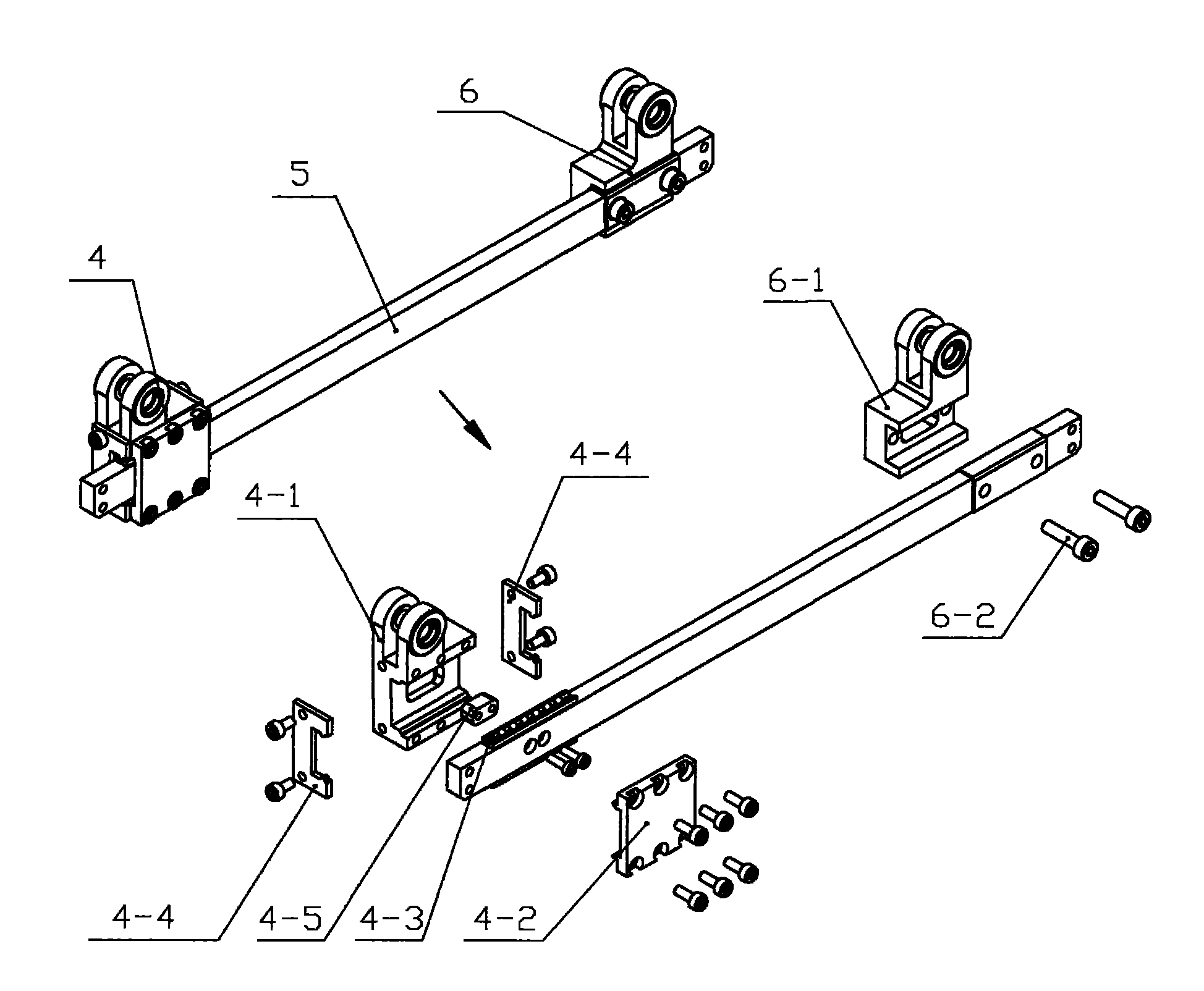 Three-way irrotational displacement absorber