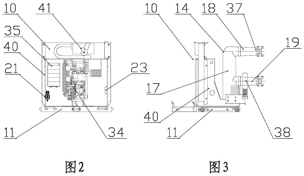 Intelligent medium-voltage magnetic field pressure non-contact potential measurement switch cabinet