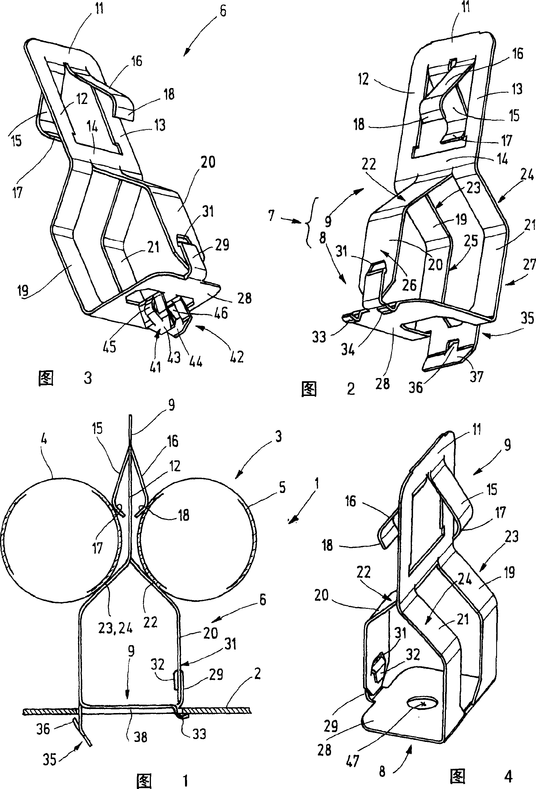 Fluorescent bulb retaining spring