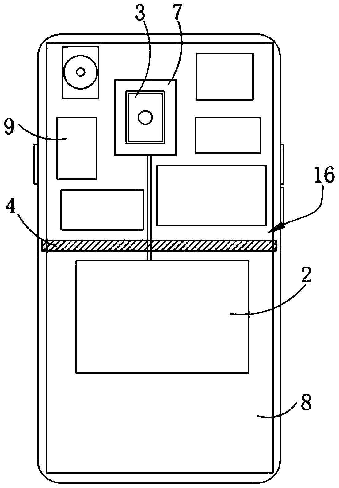Mobile phone with infrared imaging temperature measurement function and temperature measurement method thereof