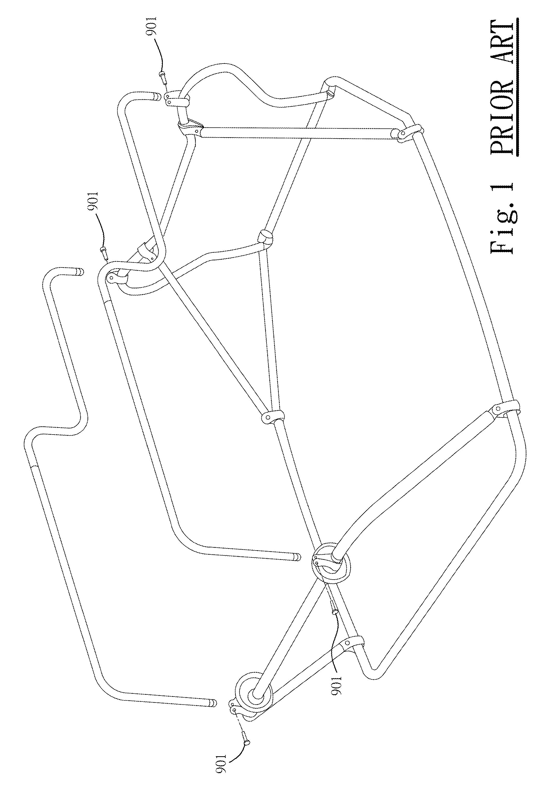 Easy fold layout hunting blind framework structure