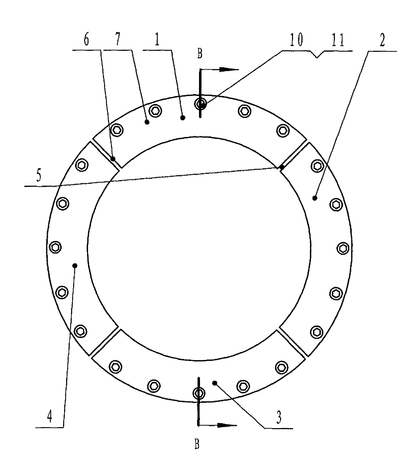 Method for refitting collapsible elements of recoiling machine