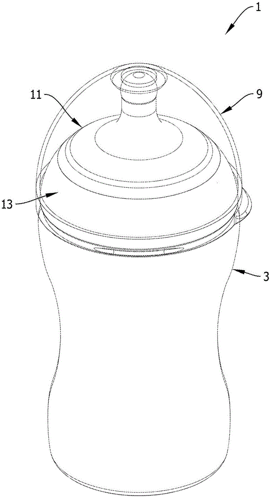 An infant bottle assembly having a vented nipple