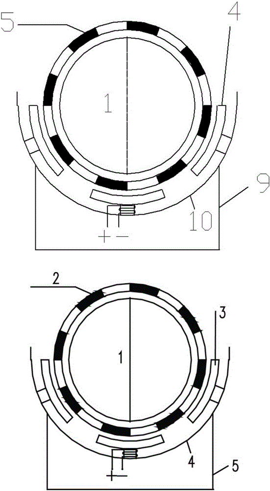 A kind of manufacturing method of magnetic circle and halbach array