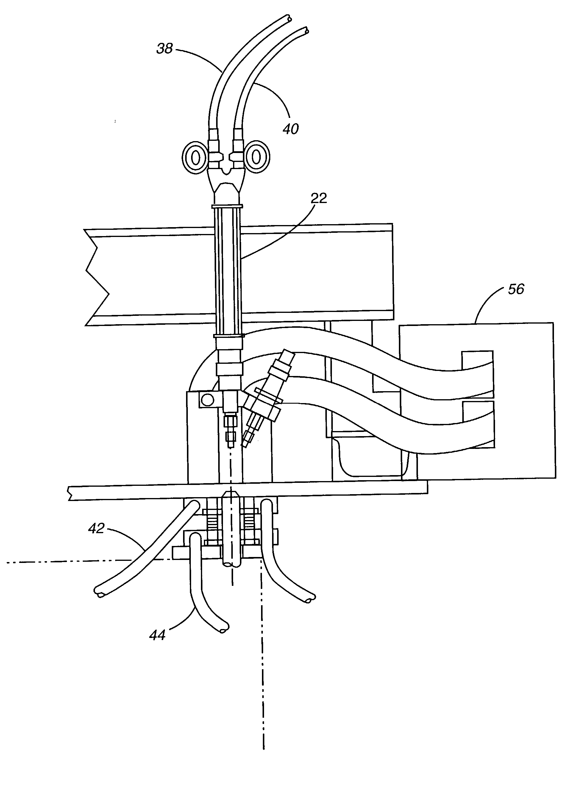 Apparatus and method for forming battery terminal posts