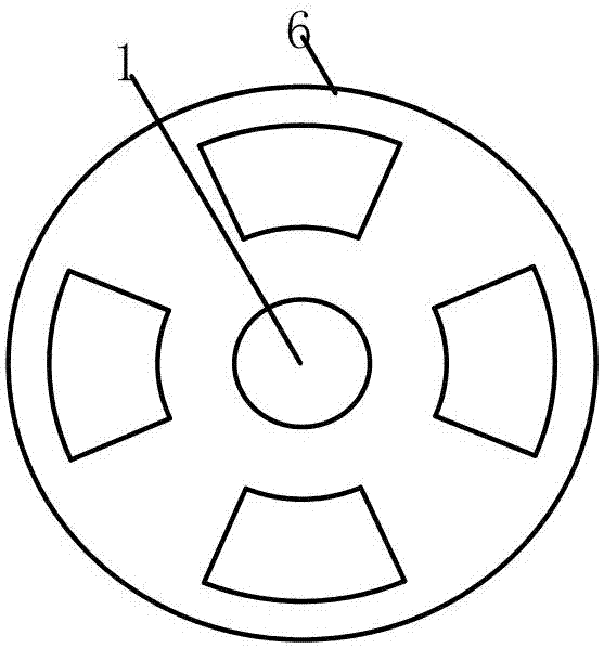 Permanent magnet wind-driven motor with low rotational inertia