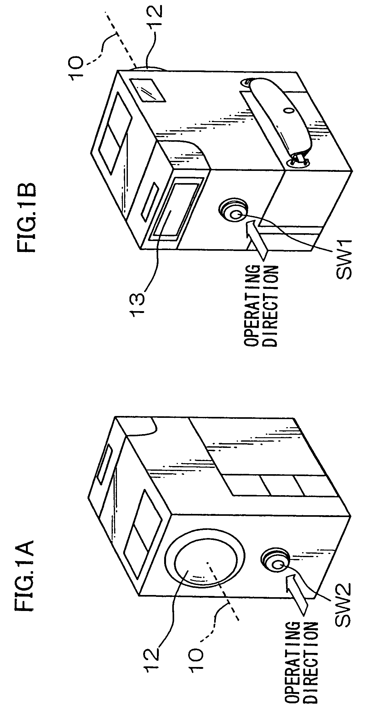 Camera with video capturing button and still capturing button capable of simultaneous operation