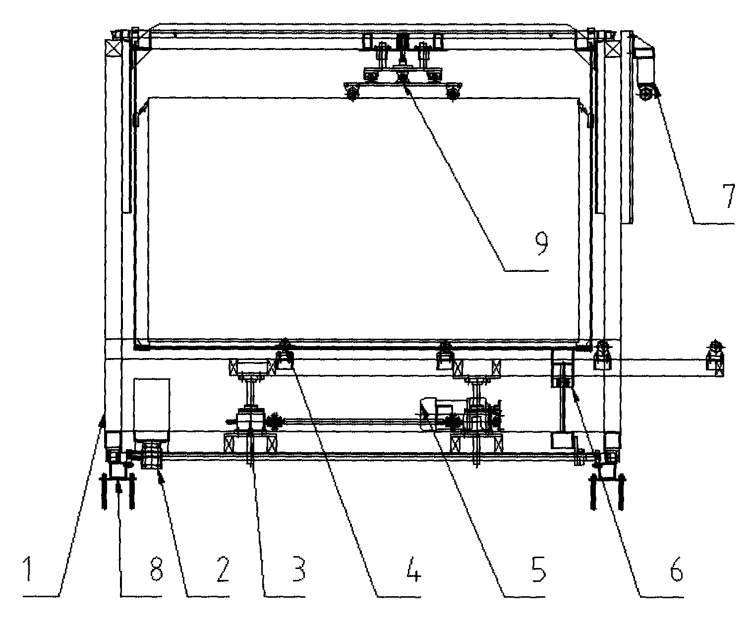 Automatic coating device for solar glass