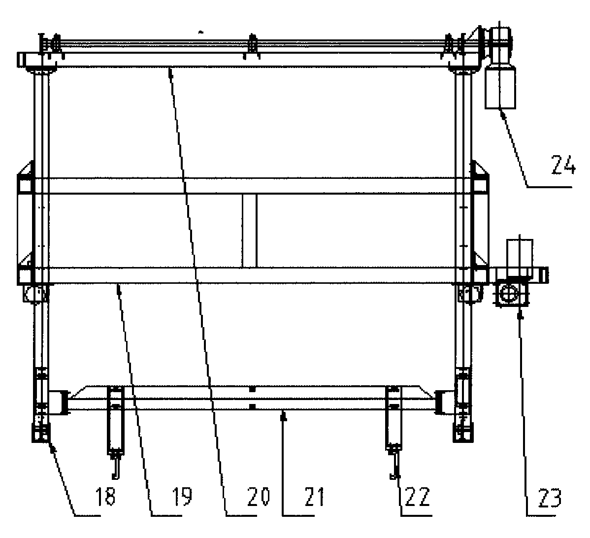 Automatic coating device for solar glass