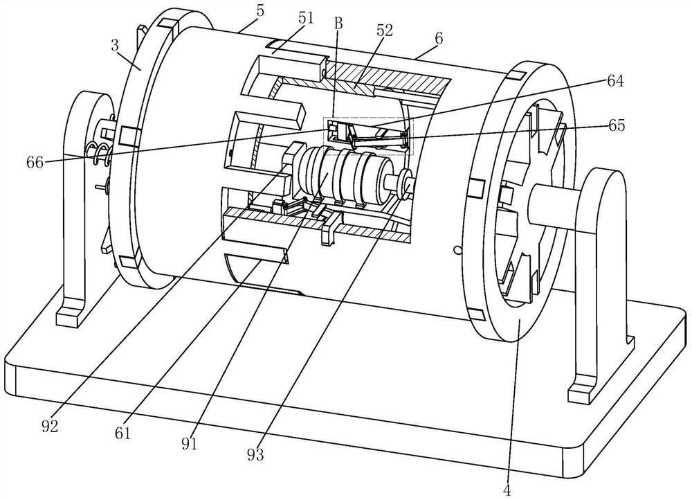 Built-in permanent magnet motor roller