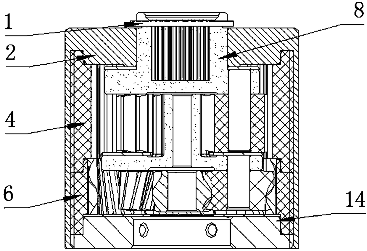 Anti-drop structure of gear motor