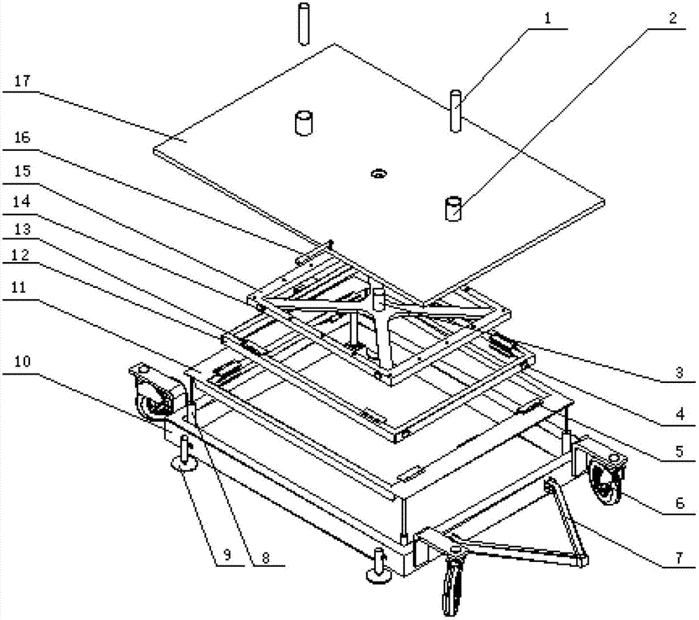 Multifunctional mounting and dismounting vehicle for aircraft landing gear