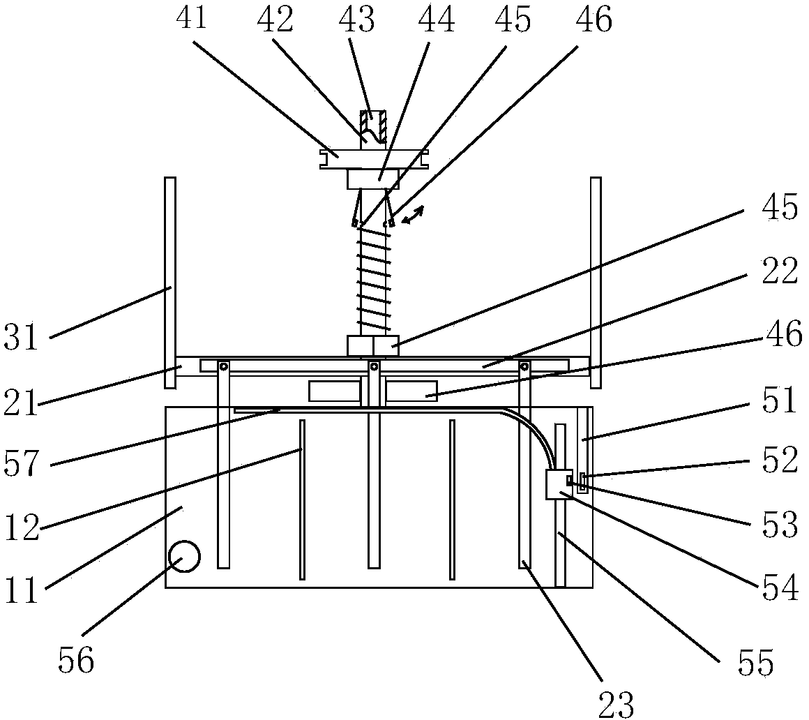 Rheostat structure based on electro-hydraulic starter rheostat