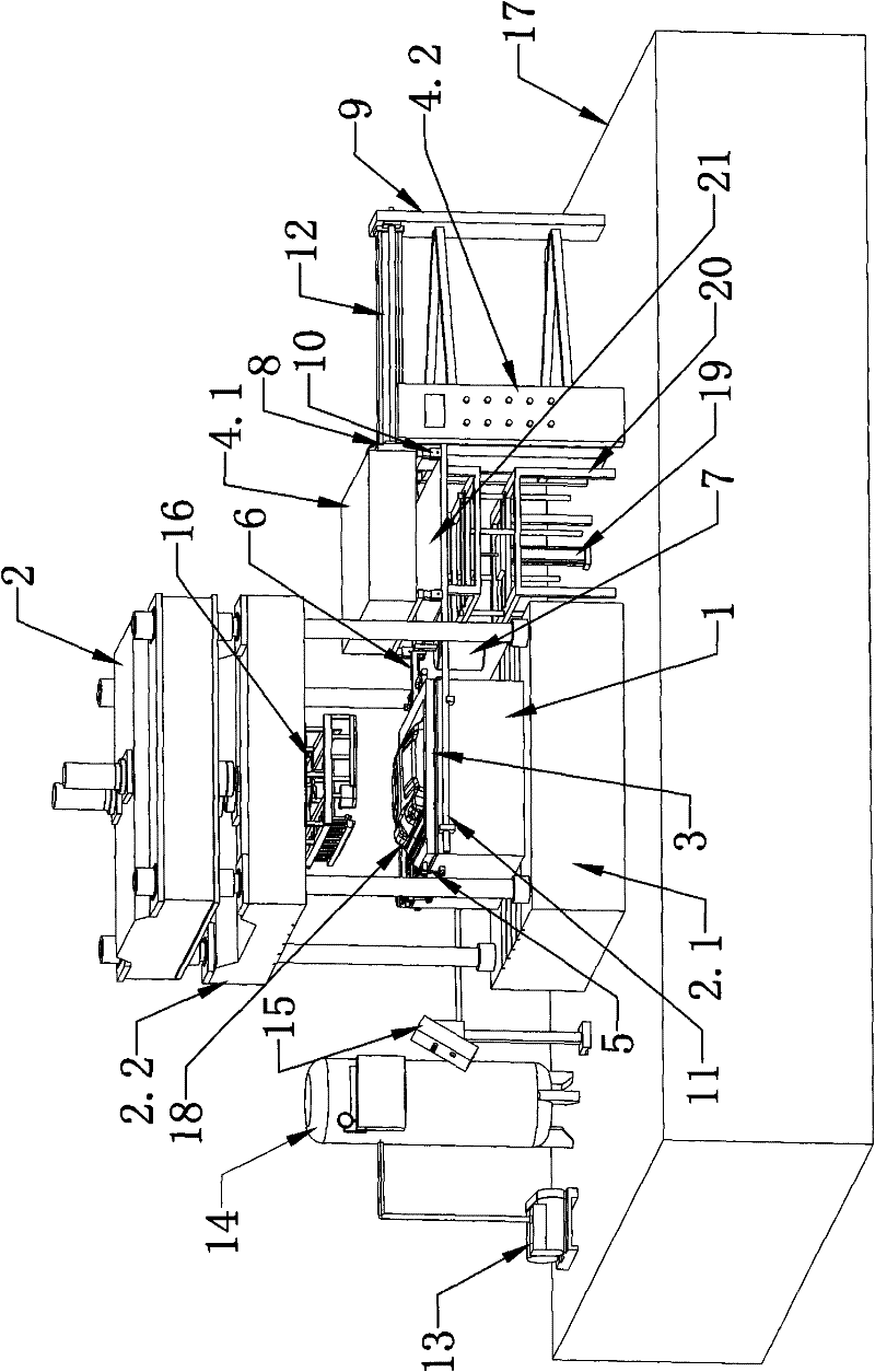 Vacuum adsorption forming device