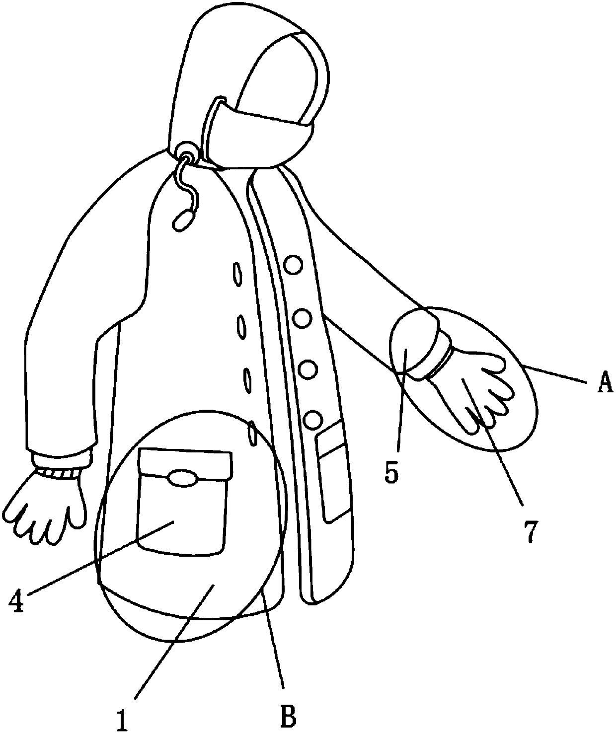 Cold-proof suit for motorcycle