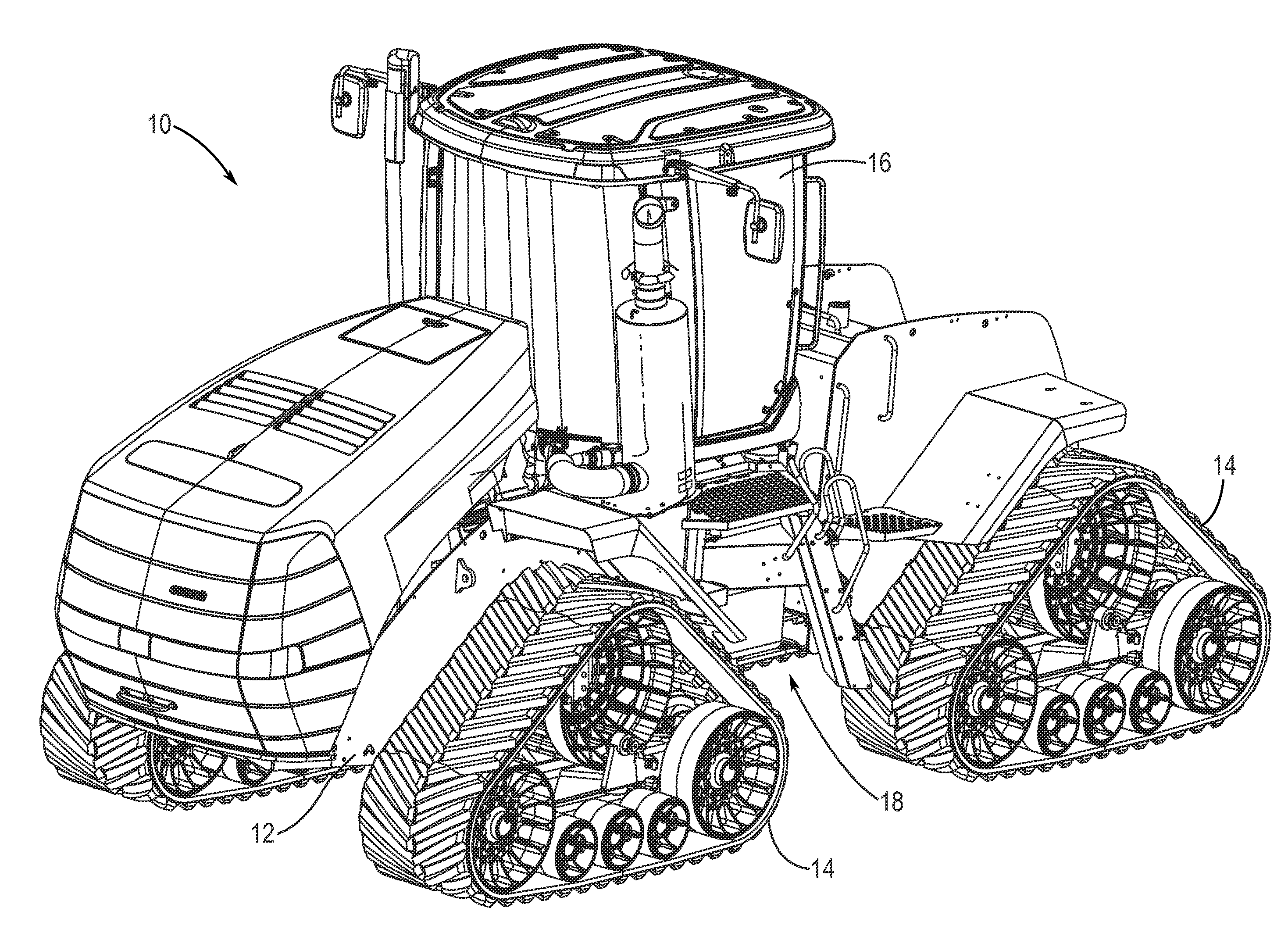 Cab suspension system for an off-road vehicle