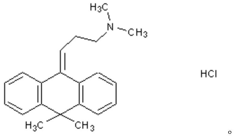 A kind of flupenthixol melitracen pharmaceutical composition and its preparation