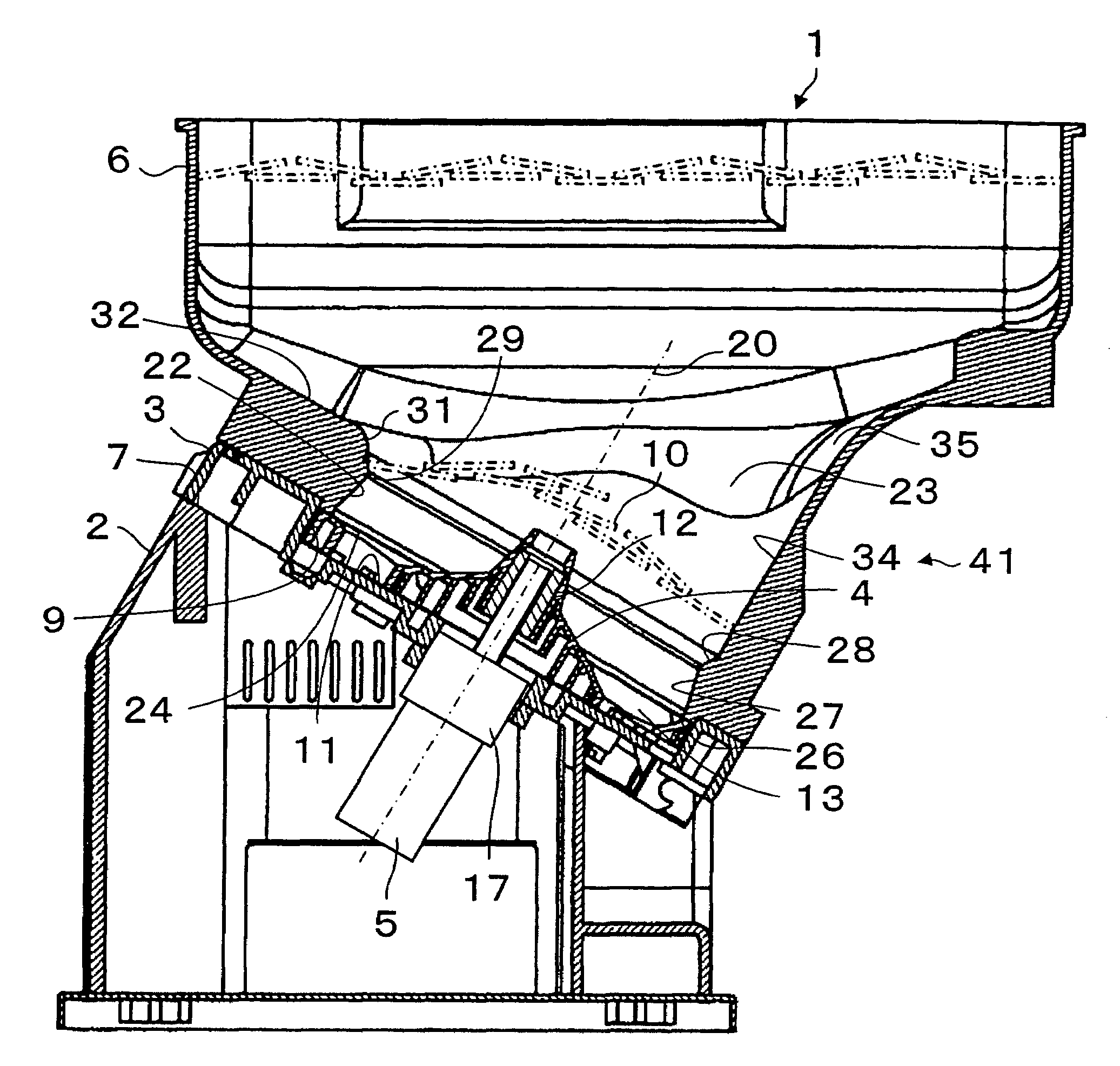 Token dispensing device with decreased loading on a token dispensing disk