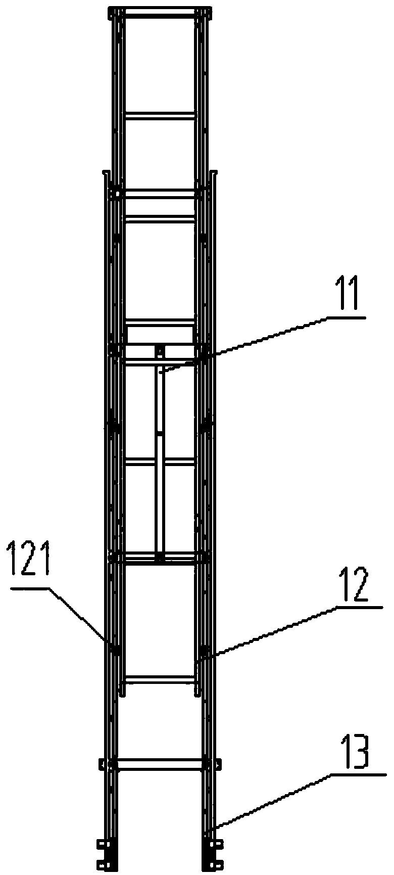 Pallet-free off-line stacking device