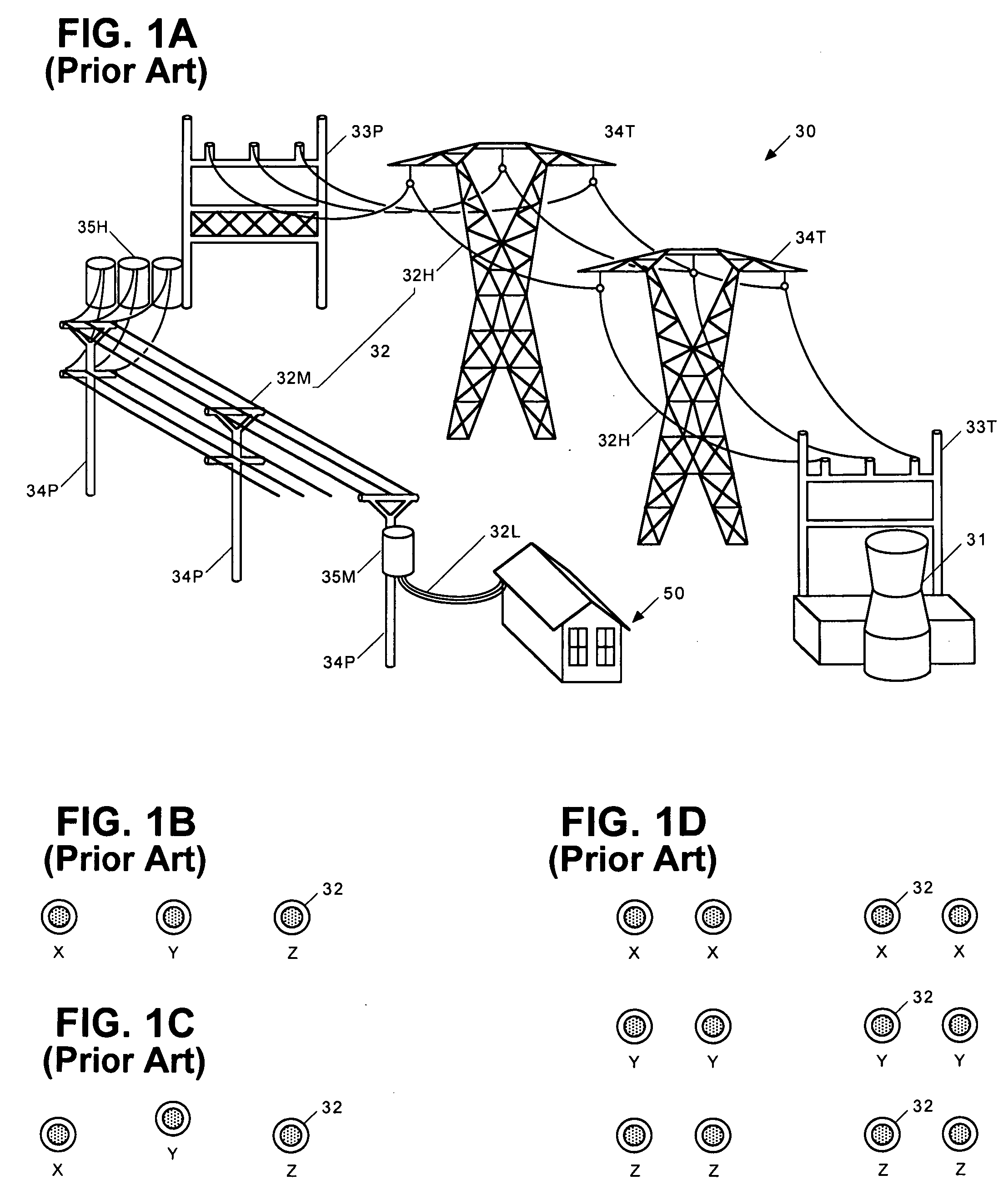 Electromagnetically-countered power grid systems and methods
