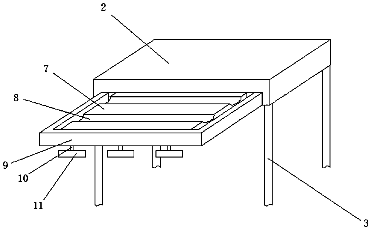 Preparing and cleaning device for modified graphene block