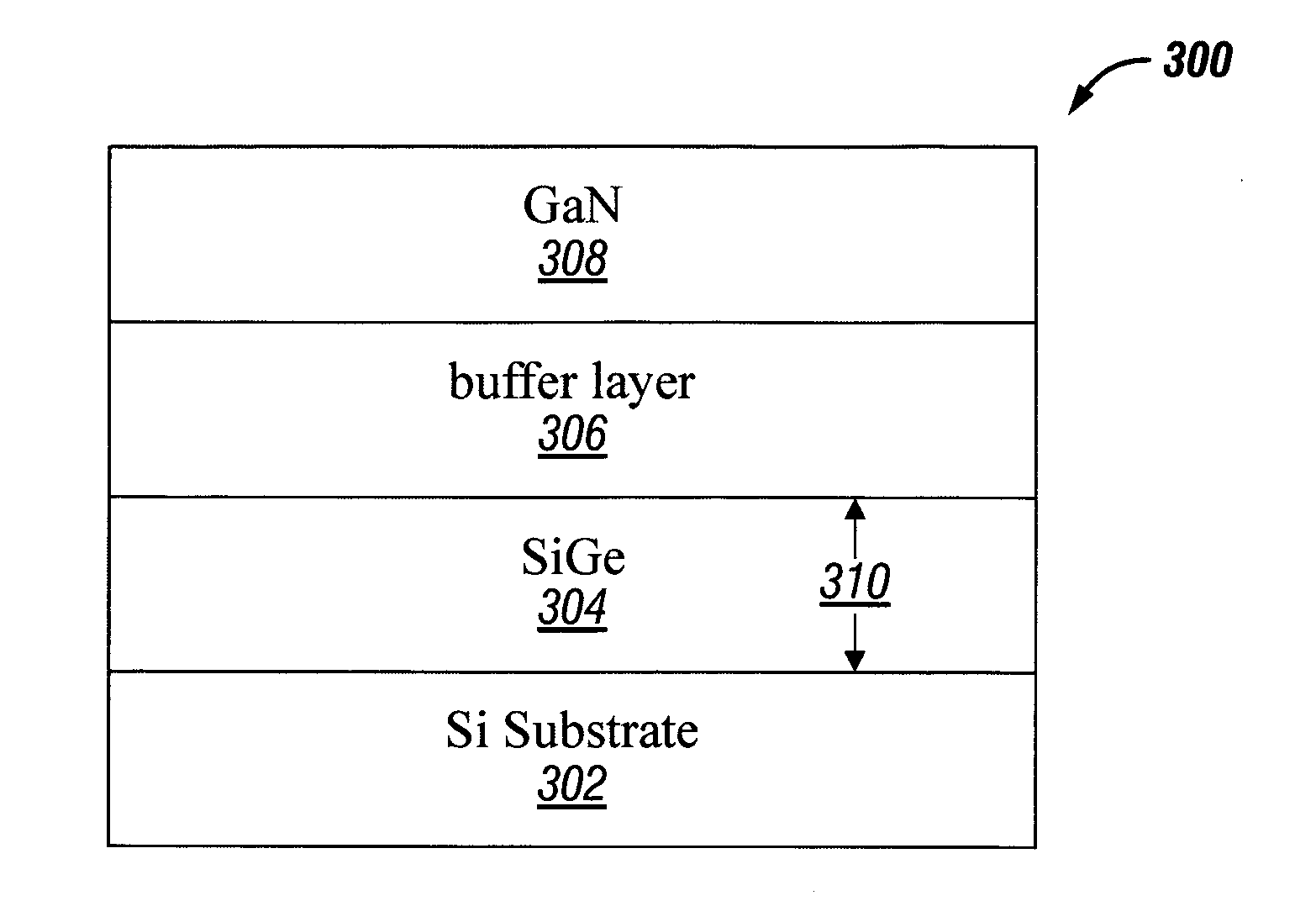 Gallium nitride on silicon with a thermal expansion transition buffer layer