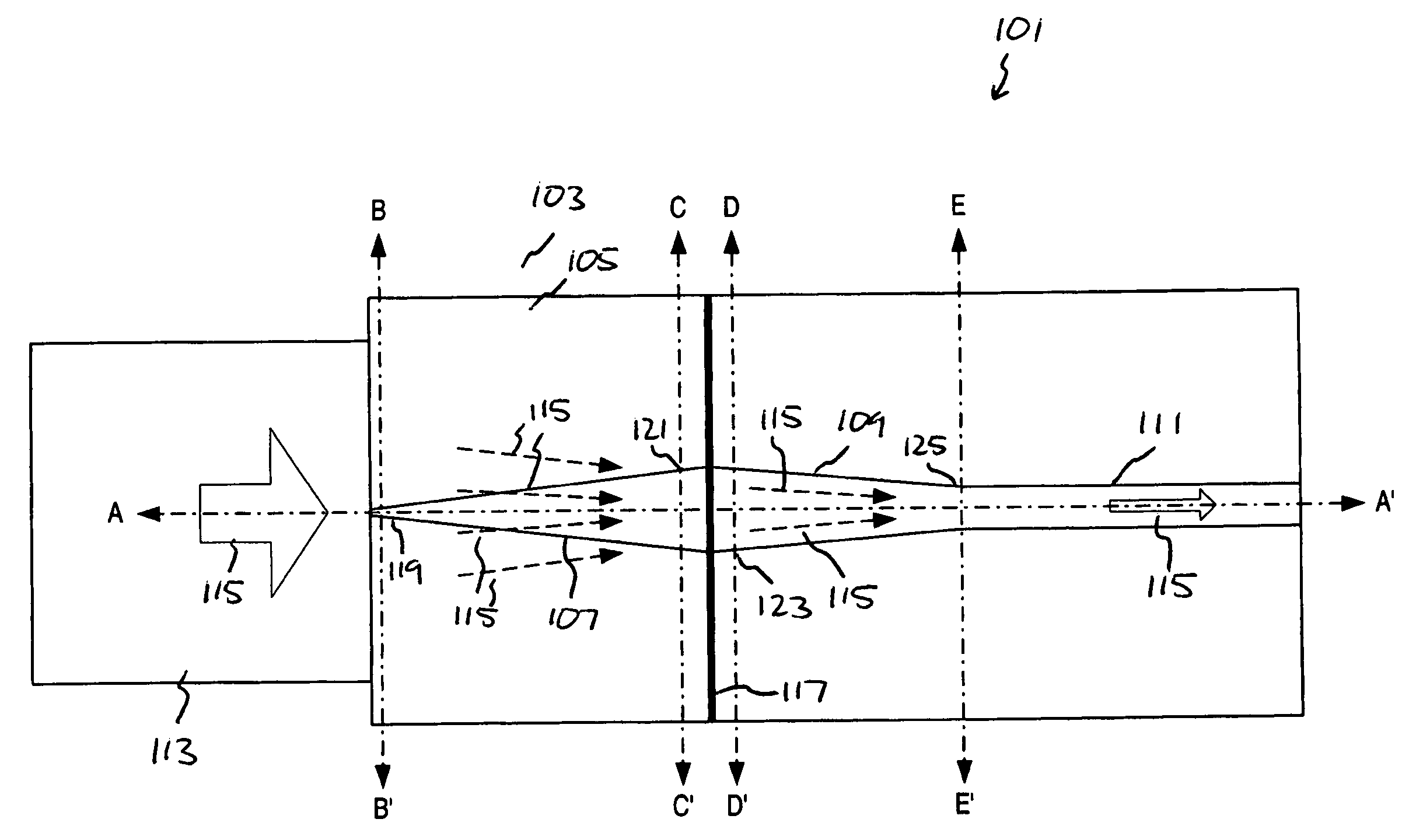 Method and apparatus for tapering an optical waveguide