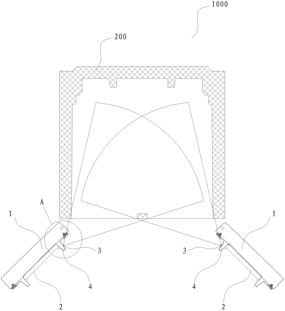 Door body for refrigerator and refrigerator with same