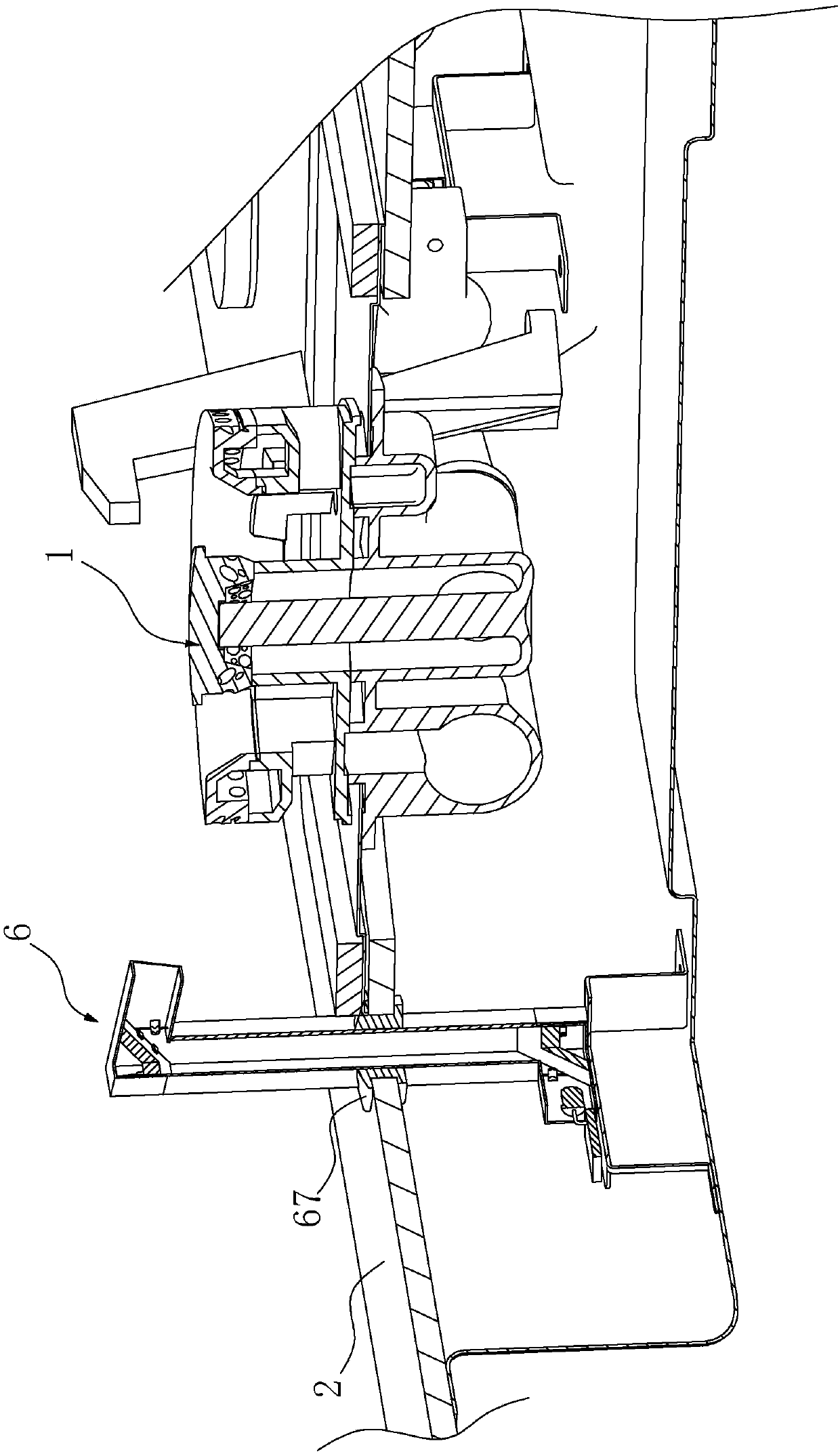 Sensing device for flameout protection mechanism of gas stove